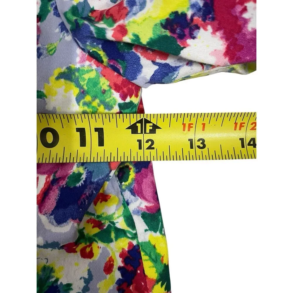 Janie and Jack Floral Blazer Jacket Girls Size 5 Cotton Colorful Spring